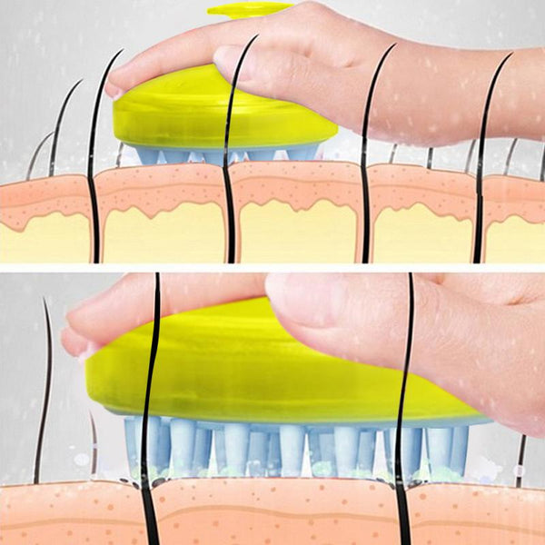 Escova de silicone para cabelo - WomensThingss